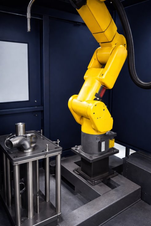 Lincoln robotic welding cell at Appian Manufacturing, Columbus, Ohio
